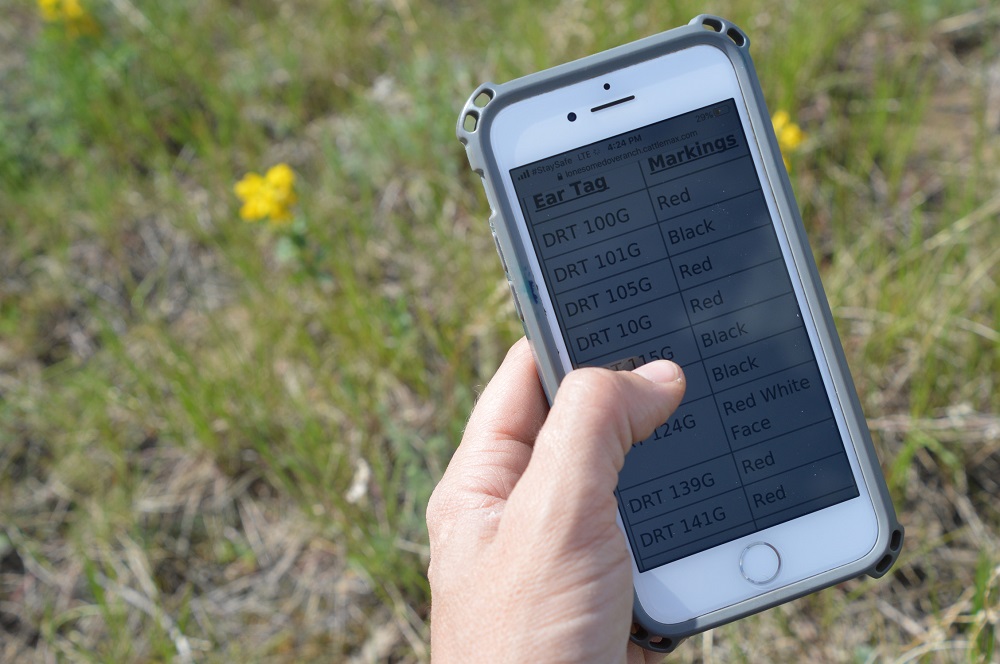smart phone with digital farm records